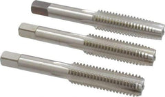 Cleveland - 1/2-13 UNC, 4 Flute, Bottoming, Plug & Taper, Bright Finish, High Speed Steel Tap Set - Right Hand Cut, 3-3/8" OAL, 0.94" Thread Length - Exact Tool & Supply
