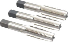 Cleveland - 3/4-10 UNC, 4 Flute, Bottoming, Plug & Taper, Bright Finish, High Speed Steel Tap Set - Right Hand Cut, 107.95mm OAL, 1.22" Thread Length - Exact Tool & Supply