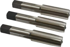 Cleveland - 3/4-16 UNF, 4 Flute, Bottoming, Plug & Taper, Bright Finish, High Speed Steel Tap Set - Right Hand Cut, 107.95mm OAL, 1.22" Thread Length - Exact Tool & Supply
