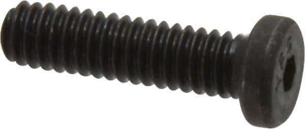 Value Collection - #8-32 UNC Hex Socket Drive, Low Socket Cap Screw - Alloy Steel, Black Oxide Finish, Fully Threaded, 5/8" Length Under Head - Exact Tool & Supply