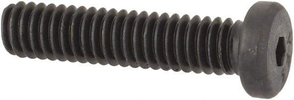 Value Collection - #8-32 UNC Hex Socket Drive, Low Socket Cap Screw - Alloy Steel, Black Oxide Finish, Fully Threaded, 3/4" Length Under Head - Exact Tool & Supply