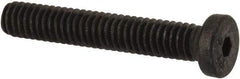 Made in USA - #8-32 UNC Hex Socket Drive, Low Socket Cap Screw - Grade 4037 Alloy Steel, Black Oxide Finish, Fully Threaded, 3/4" Length Under Head - Exact Tool & Supply