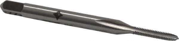 Cleveland - #1-64 UNC, 2 Flute, Bright Finish, High Speed Steel Spiral Point Tap - Plug Chamfer, Right Hand Thread, 1-11/16" OAL, 0.38" Thread Length, 2B Class of Fit, Series 1011 - Exact Tool & Supply