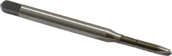 Cleveland - #3-56 UNF, 2 Flute, Bright Finish, High Speed Steel Spiral Point Tap - Plug Chamfer, Right Hand Thread, 1-13/16" OAL, 12.7mm Thread Length, 2B Class of Fit, Series 1011 - Exact Tool & Supply
