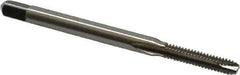 Cleveland - #4-40 UNC, 2 Flute, Bright Finish, High Speed Steel Spiral Point Tap - Bottoming Chamfer, Right Hand Thread, 1-7/8" OAL, 0.31" Thread Length, 2B/3B Class of Fit, Series 1012 - Exact Tool & Supply