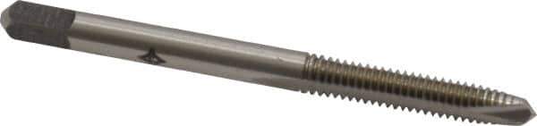 Cleveland - #8-32 UNC, 2 Flute, Bright Finish, High Speed Steel Spiral Point Tap - Plug Chamfer, Right Hand Thread, 2-1/8" OAL, 19.05mm Thread Length, 3B Class of Fit, Series 1011 - Exact Tool & Supply