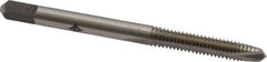Cleveland - #8-32 UNC, 2 Flute, Bright Finish, High Speed Steel Spiral Point Tap - Plug Chamfer, Right Hand Thread, 2-1/8" OAL, 19.05mm Thread Length, 3B Class of Fit, Series 1011 - Exact Tool & Supply