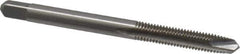 Cleveland - #10-32 UNF, 2 Flute, Bright Finish, High Speed Steel Spiral Point Tap - Plug Chamfer, Right Hand Thread, 2-3/8" OAL, 1/2" Thread Length, 3B Class of Fit, Series 1011 - Exact Tool & Supply