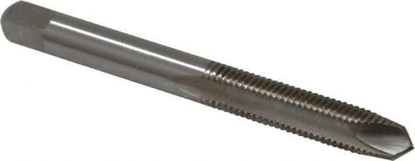 Cleveland - 1/4-28 UNF, 2 Flute, Bright Finish, High Speed Steel Spiral Point Tap - Plug Chamfer, Right Hand Thread, 63.5mm OAL, 25.4mm Thread Length, 3B Class of Fit, Series 1011 - Exact Tool & Supply