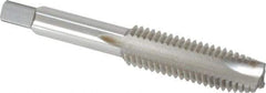 Cleveland - 1/2-13 UNC, 3 Flute, Bright Finish, High Speed Steel Spiral Point Tap - Plug Chamfer, Right Hand Thread, 3-3/8" OAL, 0.94" Thread Length, Series 1011 - Exact Tool & Supply
