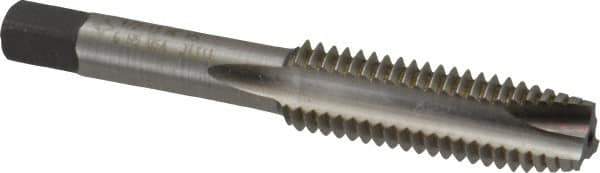Cleveland - 1/2-13 UNC, 3 Flute, Bright Finish, High Speed Steel Spiral Point Tap - Plug Chamfer, Right Hand Thread, 3-3/8" OAL, 0.94" Thread Length, 2B Class of Fit, Series 1011 - Exact Tool & Supply