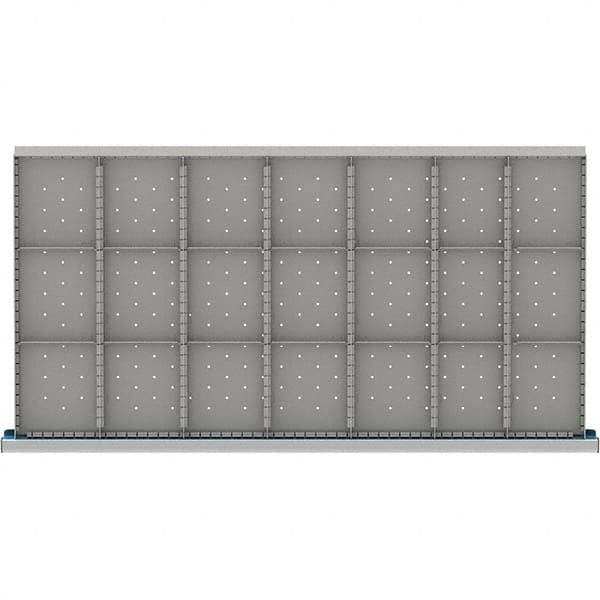 LISTA - 21-Compartment Drawer Divider Layout for 3.15" High Drawers - Exact Tool & Supply