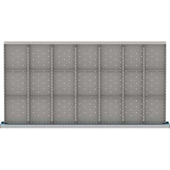 LISTA - 21-Compartment Drawer Divider Layout for 3.15" High Drawers - Exact Tool & Supply