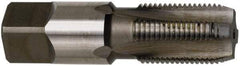 Cleveland - 3/4-14 NPTF Thread, 5 Flute Standard Pipe Tap - 3-1/4" OAL, 1-3/8" Thread Length, 29/32" Shank Diam, TiN Finish, High Speed Steel - Exact Tool & Supply