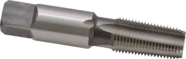 Cleveland - 1/8-27 NPT Thread, 4 Flute Standard Pipe Tap - 2-1/8" OAL, 3/4" Thread Length, 7/16" Shank Diam, Bright Finish, High Speed Steel - Exact Tool & Supply