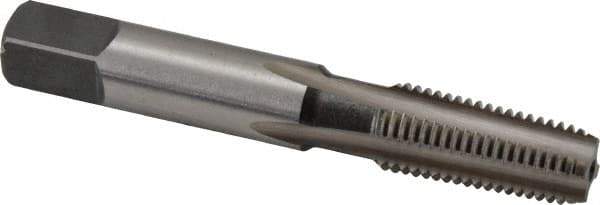 Cleveland - 1/16-27 NPTF Thread, 4 Flute Standard Pipe Tap - 2-1/8" OAL, 11/16" Thread Length, 5/16" Shank Diam, Bright Finish, High Speed Steel - Exact Tool & Supply