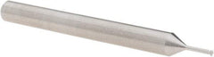 Scientific Cutting Tools - 56 to 80 TPI, Internal/External Single Profile Thread Mill - #2" Noml Diam, 0.06" Cut Diam, 3/16" Shank Diam, 3 Flute, 0.034" Neck Diam, 0.2" Neck Length, 2" OAL, Bright Finish - Exact Tool & Supply