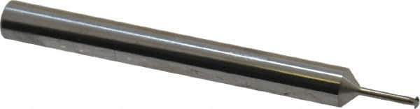 Scientific Cutting Tools - 48 to 72 TPI, Internal/External Single Profile Thread Mill - #3" Noml Diam, 0.072" Cut Diam, 3/16" Shank Diam, 3 Flute, 0.04" Neck Diam, 1/4" Neck Length, 2" OAL, Bright Finish - Exact Tool & Supply