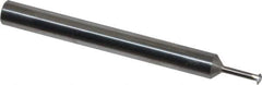 Scientific Cutting Tools - 32 to 64 TPI, Internal/External Single Profile Thread Mill - #6" Noml Diam, 0.098" Cut Diam, 3/16" Shank Diam, 3 Flute, 0.049" Neck Diam, 1/4" Neck Length, 2" OAL, Bright Finish - Exact Tool & Supply