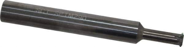 Scientific Cutting Tools - 14 to 40 TPI, Internal/External Single Profile Thread Mill - 3/8" Noml Diam, 0.29" Cut Diam, 3/8" Shank Diam, 4 Flute, 0.192" Neck Diam, 0.6" Neck Length, 3" OAL, Bright Finish - Exact Tool & Supply
