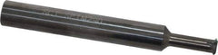 Scientific Cutting Tools - 14 to 40 TPI, Internal/External Single Profile Thread Mill - 3/8" Noml Diam, 0.29" Cut Diam, 3/8" Shank Diam, 4 Flute, 0.192" Neck Diam, 0.6" Neck Length, 3" OAL, Bright Finish - Exact Tool & Supply
