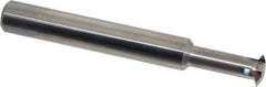 Scientific Cutting Tools - 12 to 32 TPI, Internal/External Single Profile Thread Mill - 1/2" Noml Diam, 0.372" Cut Diam, 3/8" Shank Diam, 4 Flute, 0.24" Neck Diam, 3/4" Neck Length, 3" OAL, Bright Finish - Exact Tool & Supply