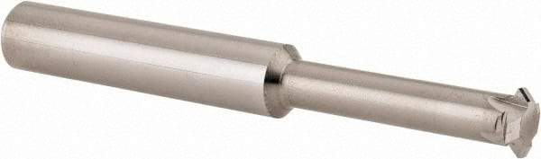 Scientific Cutting Tools - 12 to 32 TPI, Internal/External Single Profile Thread Mill - 1/2" Noml Diam, 0.372" Cut Diam, 3/8" Shank Diam, 4 Flute, 0.24" Neck Diam, 1.2" Neck Length, 3" OAL, Bright Finish - Exact Tool & Supply