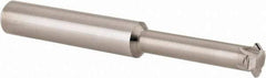 Scientific Cutting Tools - 12 to 32 TPI, Internal/External Single Profile Thread Mill - 1/2" Noml Diam, 0.372" Cut Diam, 3/8" Shank Diam, 4 Flute, 0.24" Neck Diam, 1.2" Neck Length, 3" OAL, Bright Finish - Exact Tool & Supply