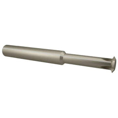 Scientific Cutting Tools - 11 to 32 TPI, Internal/External Single Profile Thread Mill - 5/8" Noml Diam, 0.488" Cut Diam, 1/2" Shank Diam, 5 Flute, 0.34" Neck Diam, 1.35" Neck Length, 3-1/2" OAL, Bright Finish - Exact Tool & Supply