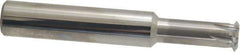 Scientific Cutting Tools - 10 to 32 TPI, Internal/External Single Profile Thread Mill - 3/4" Noml Diam, 0.595" Cut Diam, 5/8" Shank Diam, 6 Flute, 0.43" Neck Diam, 1-1/4" Neck Length, 4" OAL, Bright Finish - Exact Tool & Supply