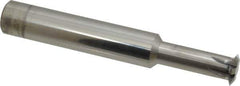 Scientific Cutting Tools - 8 to 24 TPI, Internal/External Single Profile Thread Mill - 7/8" Noml Diam, 0.695" Cut Diam, 3/4" Shank Diam, 6 Flute, 0.49" Neck Diam, 1-1/2" Neck Length, 5" OAL, Bright Finish - Exact Tool & Supply