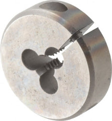 Cle-Line - #6-32 UNC High Speed Steel Round Adjustable Die - Exact Tool & Supply