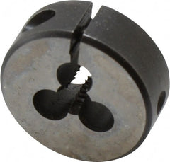Cle-Line - #10-24 UNC High Speed Steel Round Adjustable Die - Exact Tool & Supply
