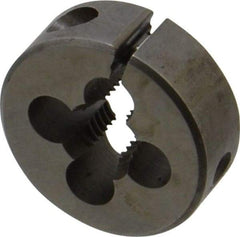 Cle-Line - 5/16-24 UNF Thread, 1" Outside Diam High Speed Steel Round Die - 3/8" Thick, Right Hand Thread, Adjustable - Exact Tool & Supply