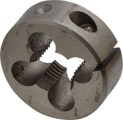 Cle-Line - 3/8-24 UNF Thread, 1" Outside Diam High Speed Steel Round Die - 3/8" Thick, Right Hand Thread, Adjustable - Exact Tool & Supply