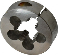 Cle-Line - 7/8-9 UNC High Speed Steel Round Adjustable Die - Exact Tool & Supply