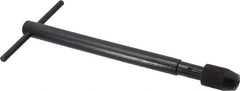 Cle-Line - 7/32 to 1/2" Tap Capacity, T Handle Tap Wrench - 10-5/8" Overall Length - Exact Tool & Supply