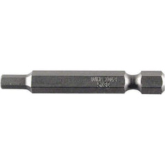 Wiha - 3/16" Power Bit - 1/4" Drive, 2" OAL - Exact Tool & Supply