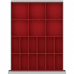 LISTA - 18-Compartment Drawer Divider Layout for 3.15" High Drawers - Exact Tool & Supply