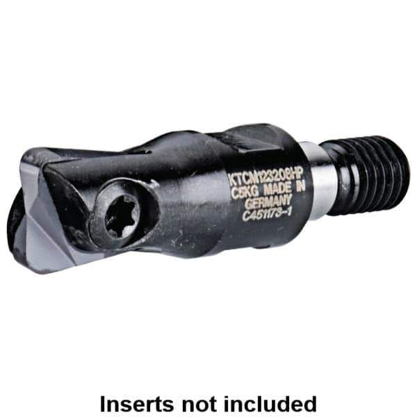Kennametal - 20mm Cut Diam, 5mm Max Depth of Cut, 35mm OAL, Indexable Ball Nose End Mill - 35mm Head Length, M10 Modular Connection, KDMT Toolholder, KDM 20.. Insert - Exact Tool & Supply