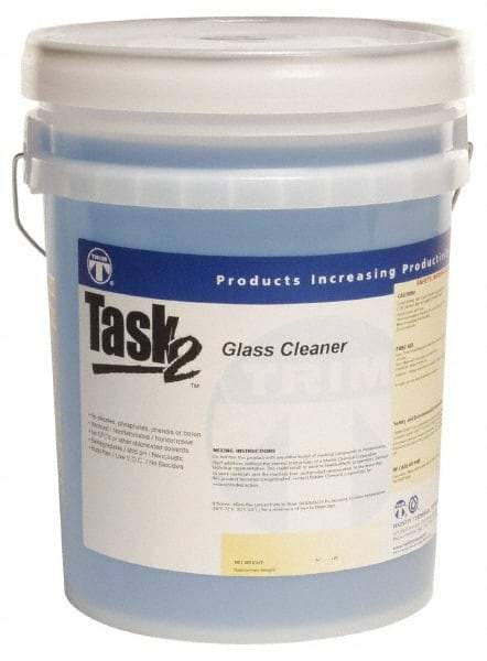 Master Fluid Solutions - 5 Gal Pail Glass Cleaner - 5 Gallon Water Based Cleaning Agent Glass Cleaner - Exact Tool & Supply