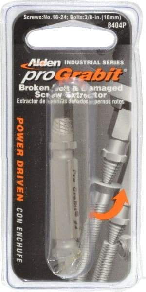 Alden - Screw Extractor - 3/8, M10 Extractor for #16 to #24 Screw - Exact Tool & Supply