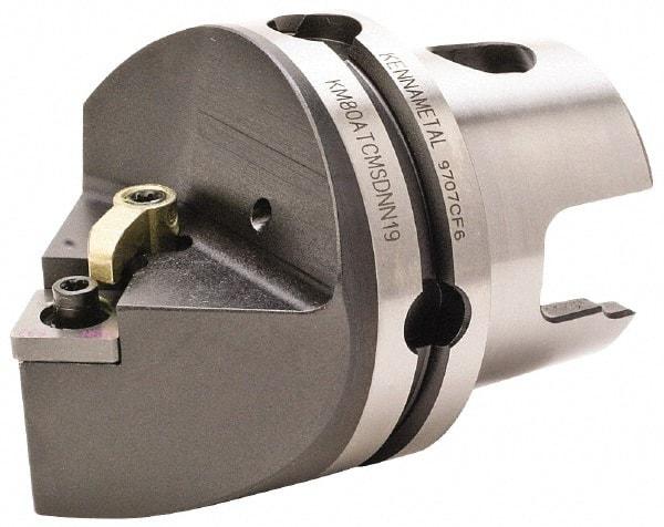 Kennametal - Neutral Cut, Size KM80, SN.. Insert Compatiblity, External Modular Turning & Profiling Cutting Unit Head - 70mm Head Length, Through Coolant, Series Kenloc - Exact Tool & Supply