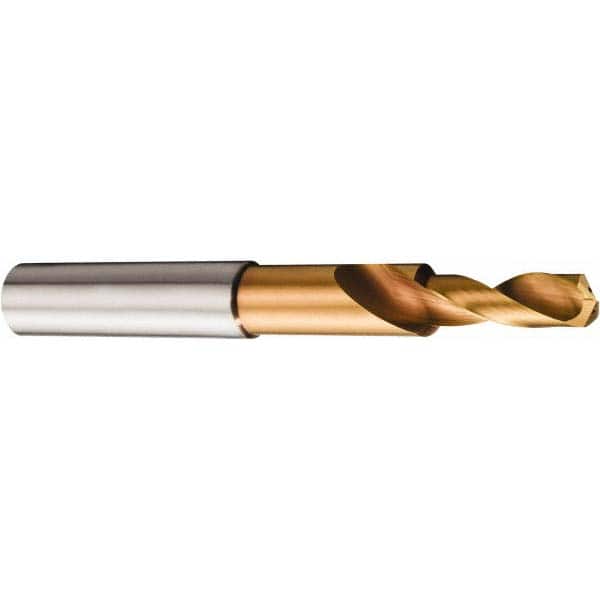Sandvik Coromant - 8mm Body, 6.8mm Step Diam, 0.315" Diam Straight Shank, Solid Carbide Subland Step Drill Bit - Exact Tool & Supply