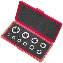 ‎490 10 Piece 1/4-1/2 Carbon Hex Die Set - Exact Tool & Supply