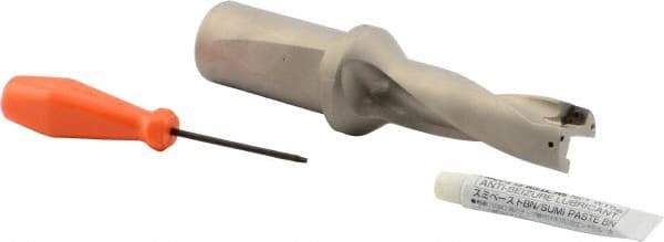 Sumitomo - 3.118" Max Drill Depth, 3xD, 1" Diam, Indexable Insert Drill - 1-1/4" Shank Diam, Whistle Notch Shank - Exact Tool & Supply