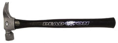 Dead On - 21 oz Head, Wood Handle, Claw Hammer, Framing Hammer - Exact Tool & Supply