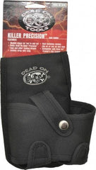 Dead On - 1 Pocket Tape Measure Holster - Polyester, Black, 5" Wide x 7" High - Exact Tool & Supply