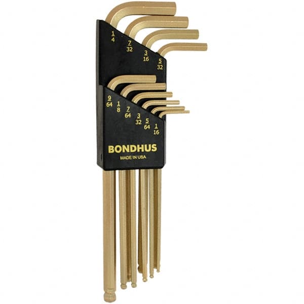 Bondhus - Hex Key Sets Tool Type: Hex Handle Type: L-Key Long Arm - Exact Tool & Supply