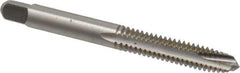 Kennametal - 1/4-20 UNC, 3 Flute, Bright Finish, High Speed Steel Spiral Point Tap - Plug Chamfer, Right Hand Thread, 2-1/2" OAL, 1" Thread Length, 0.255" Shank Diam, 3B Class of Fit, Series 5301 - Exact Tool & Supply